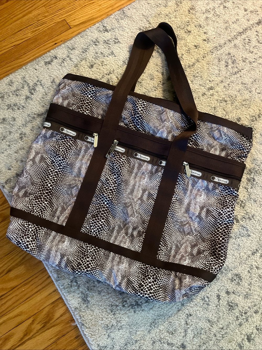 Lesportsac Large Travel Tote  Animal Print